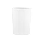 13 Quart Oval Wastebasket Liner, Frosted White